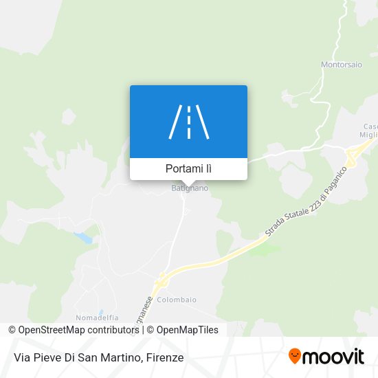 Mappa Via Pieve Di San Martino