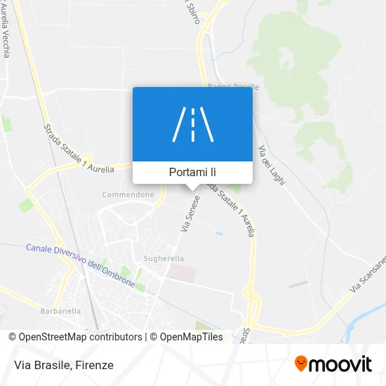 Mappa Via Brasile