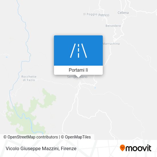 Mappa Vicolo Giuseppe Mazzini