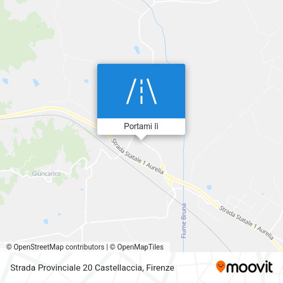 Mappa Strada Provinciale 20 Castellaccia