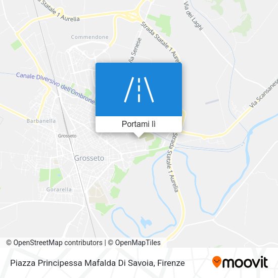 Mappa Piazza Principessa Mafalda Di Savoia