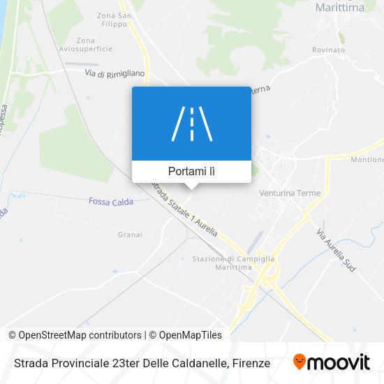 Mappa Strada Provinciale 23ter Delle Caldanelle