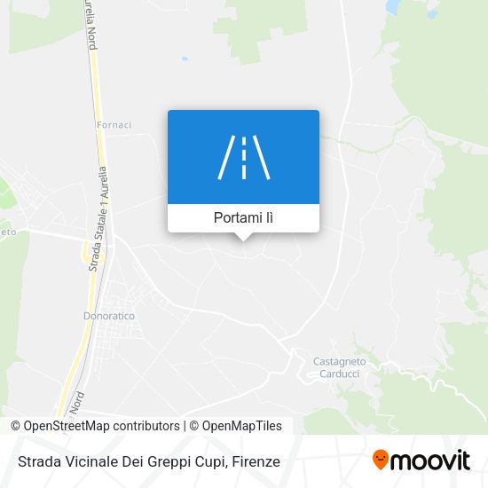 Mappa Strada Vicinale Dei Greppi Cupi