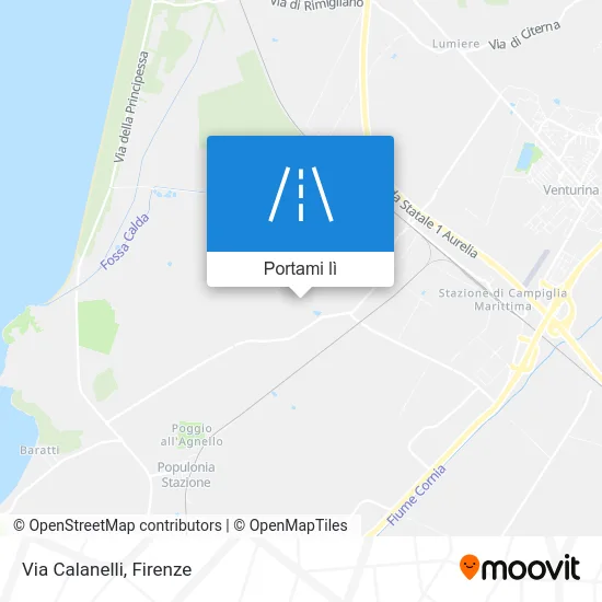 Mappa Via Calanelli
