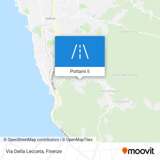 Mappa Via Della Lecceta