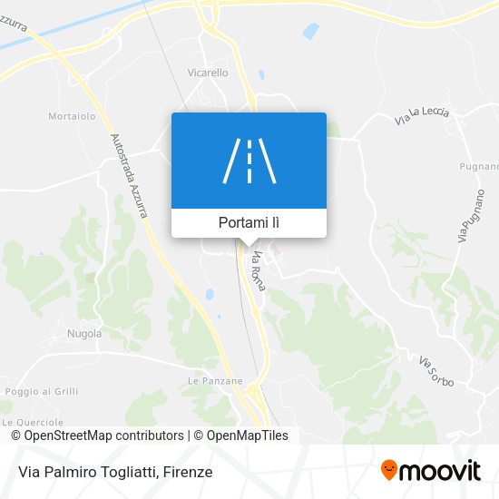 Mappa Via Palmiro Togliatti