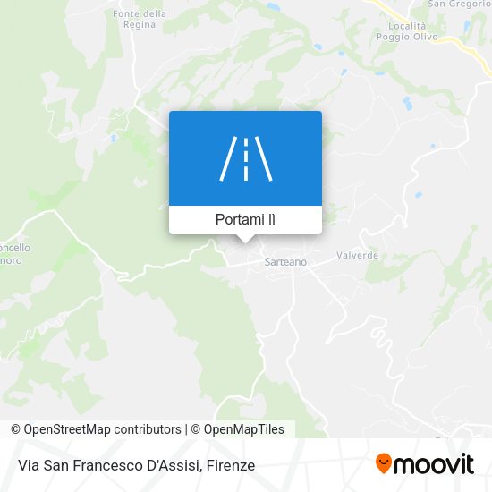 Mappa Via San Francesco D'Assisi
