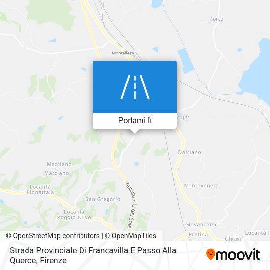 Mappa Strada Provinciale Di Francavilla E Passo Alla Querce
