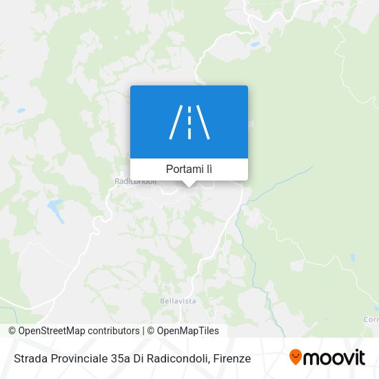 Mappa Strada Provinciale 35a Di Radicondoli