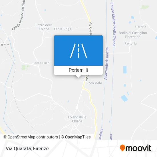 Mappa Via Quarata