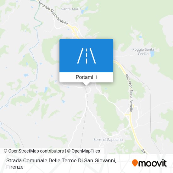 Mappa Strada Comunale Delle Terme Di San Giovanni