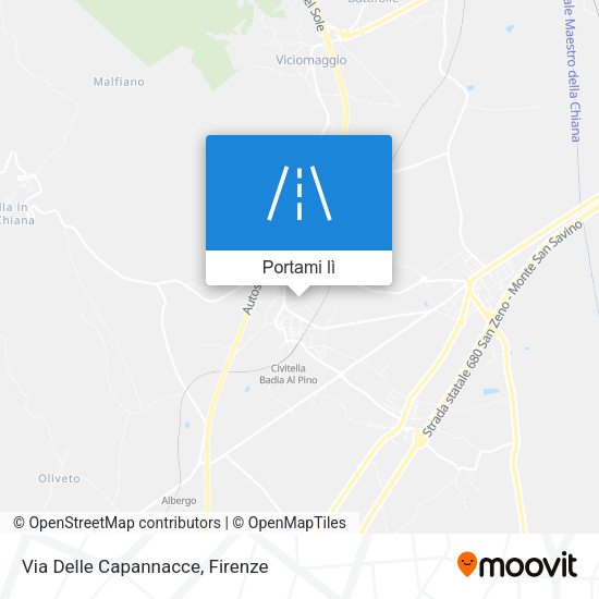 Mappa Via Delle Capannacce
