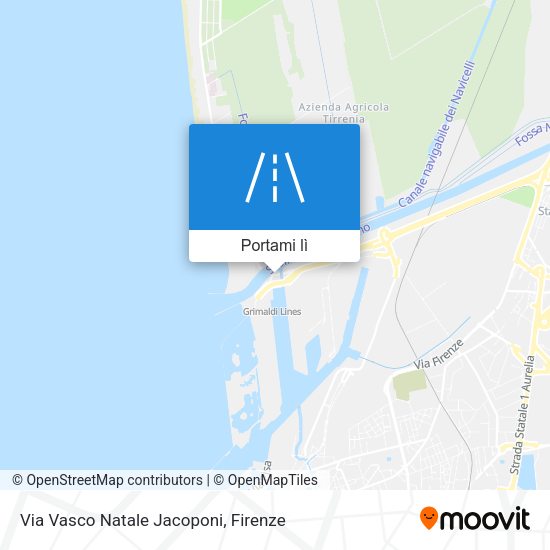 Mappa Via Vasco Natale Jacoponi