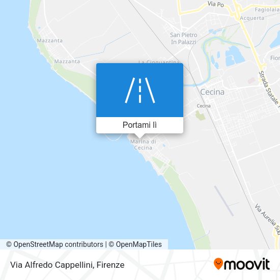 Mappa Via Alfredo Cappellini