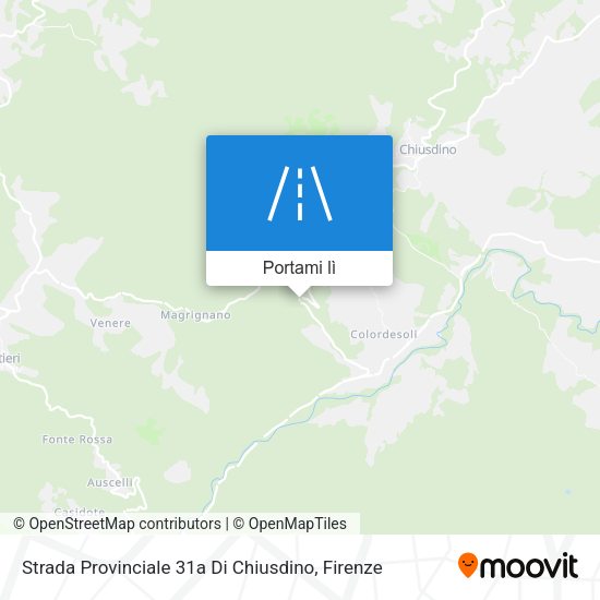 Mappa Strada Provinciale 31a Di Chiusdino