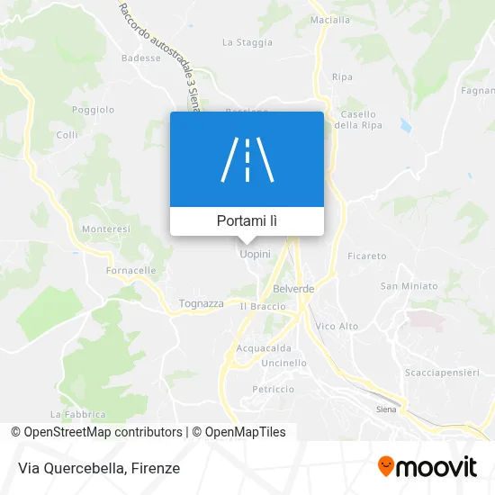 Mappa Via Quercebella