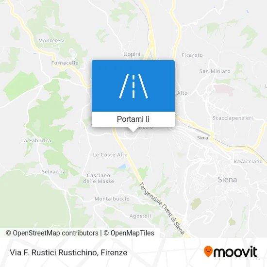 Mappa Via F. Rustici Rustichino