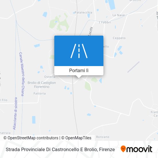 Mappa Strada Provinciale Di Castroncello E Brolio