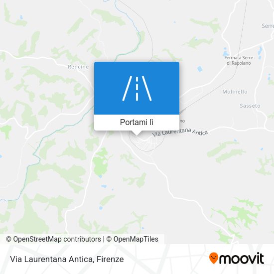 Mappa Via Laurentana Antica
