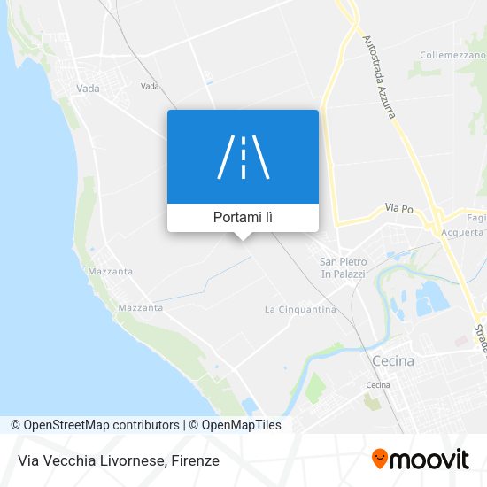 Mappa Via Vecchia Livornese