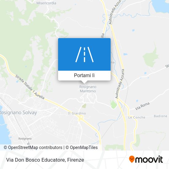 Mappa Via Don Bosco Educatore