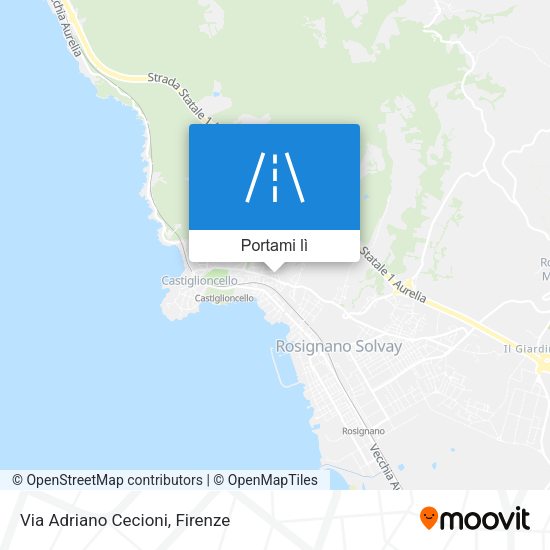 Mappa Via Adriano Cecioni