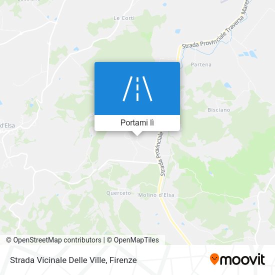 Mappa Strada Vicinale Delle Ville