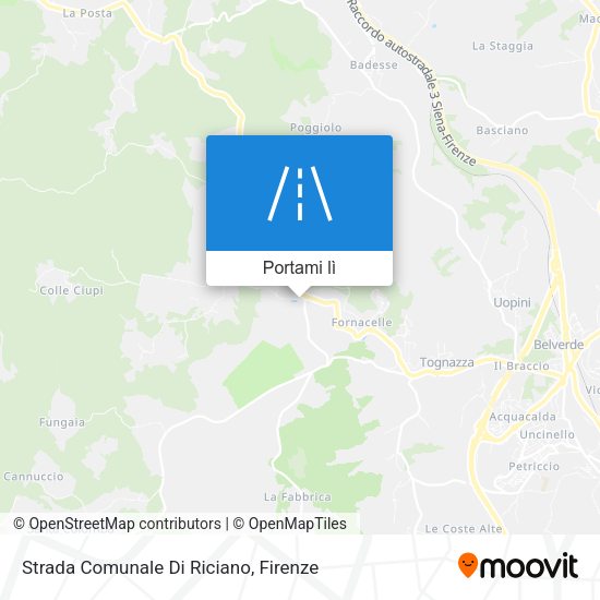 Mappa Strada Comunale Di Riciano