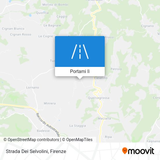 Mappa Strada Dei Selvolini