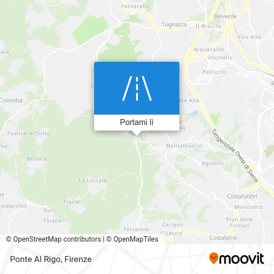 Mappa Ponte Al Rigo