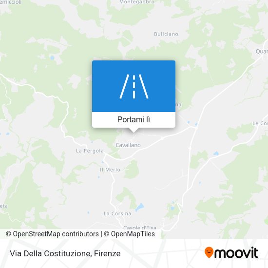 Mappa Via Della Costituzione