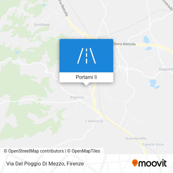 Mappa Via Del Poggio Di Mezzo