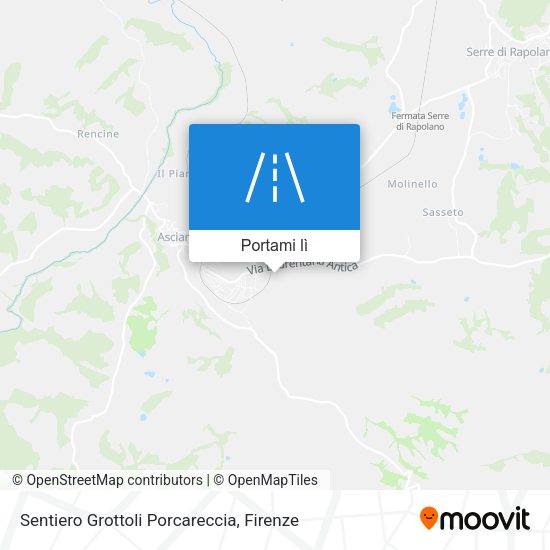 Mappa Sentiero Grottoli Porcareccia