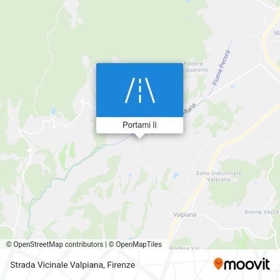 Mappa Strada Vicinale Valpiana