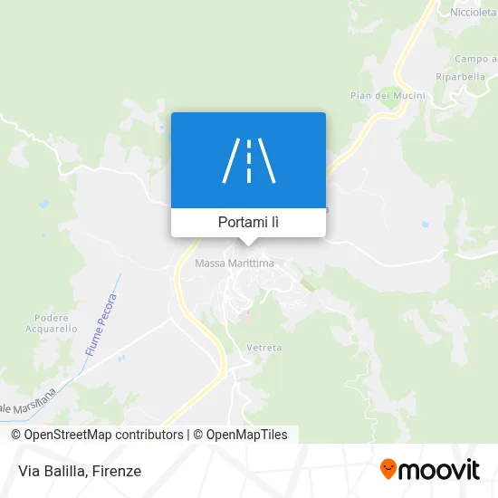 Mappa Via Balilla