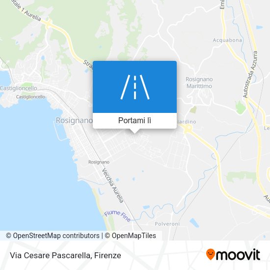 Mappa Via Cesare Pascarella