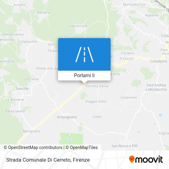 Mappa Strada Comunale Di Cerreto