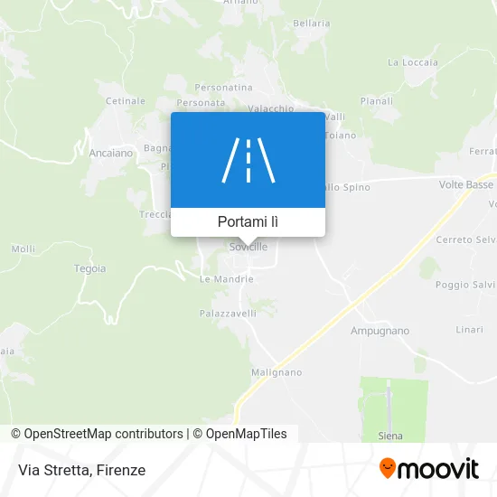 Mappa Via Stretta