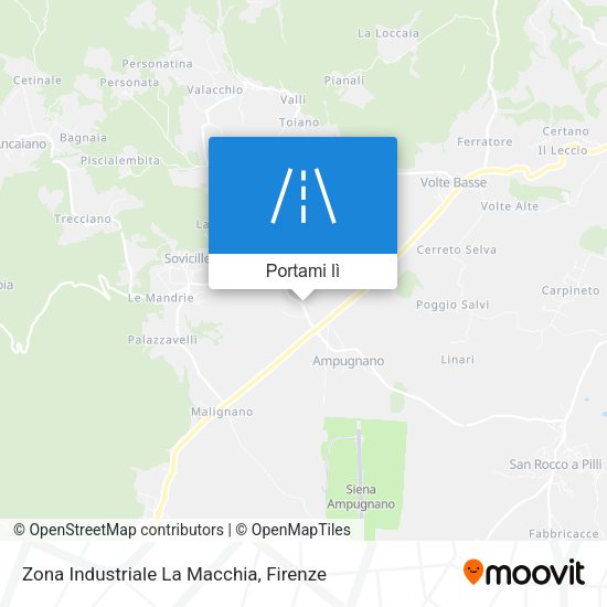 Mappa Zona Industriale La Macchia