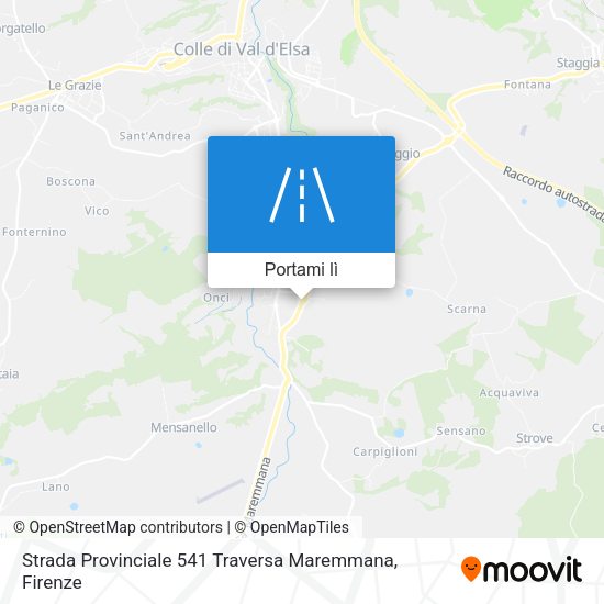 Mappa Strada Provinciale 541 Traversa Maremmana