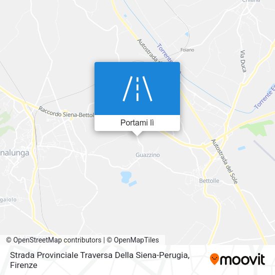 Mappa Strada Provinciale Traversa Della Siena-Perugia