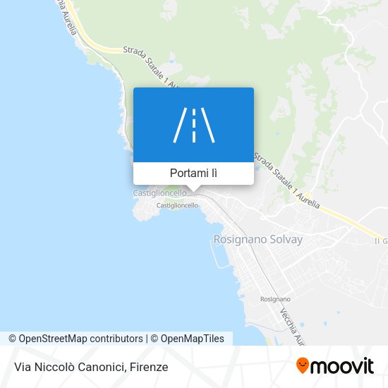 Mappa Via Niccolò Canonici