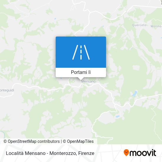Mappa Località Mensano - Monterozzo