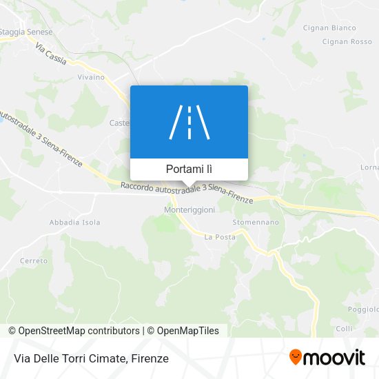 Mappa Via Delle Torri Cimate