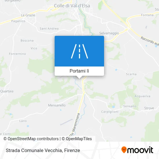 Mappa Strada Comunale Vecchia