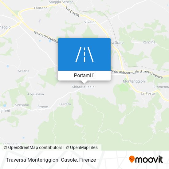 Mappa Traversa Monteriggioni Casole