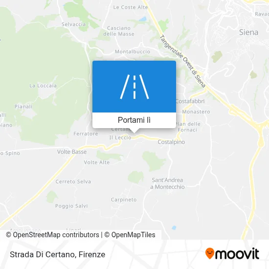 Mappa Strada Di Certano
