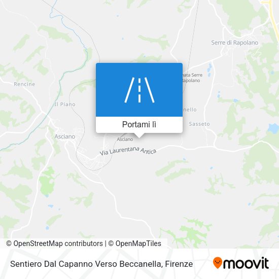 Mappa Sentiero Dal Capanno Verso Beccanella