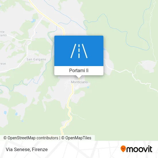 Mappa Via Senese