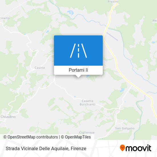 Mappa Strada Vicinale Delle Aquilaie